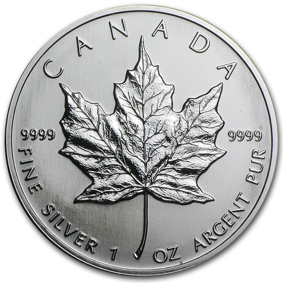 1991 Canada 1 oz Silver Maple Leaf BU 1991 Canada 1 oz Silver Maple Leaf BU
